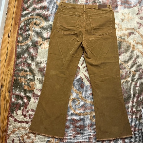 Madewell Tan Cali Demi-Boot Corduroy Pants Size 29 - Picture 10 of 10